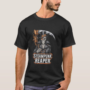 T-shirt Faucheuse Steampunk Dieu de la Mort Rouages Haut-d