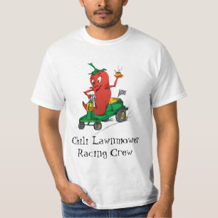 T-shirt Faucheuse verte et jaune de tondeuse à gazon de