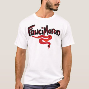 T-shirt Fauci Moron Rouge Serpent Noir Anti-Doctor Fauci
