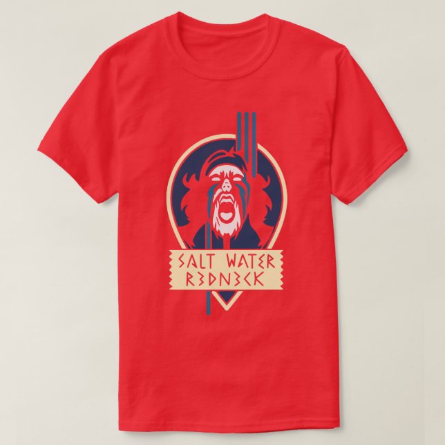 T-shirt Faucon du beurre d'arachide Sel Eau Redneck Graphi (Design devant)