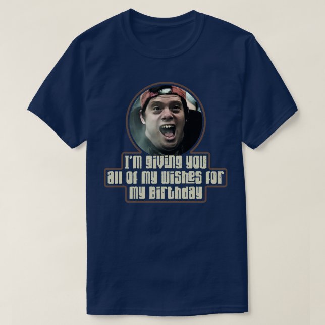 T-shirt Faucon du beurre d'arachide voeux d'anniversaire (Design devant)