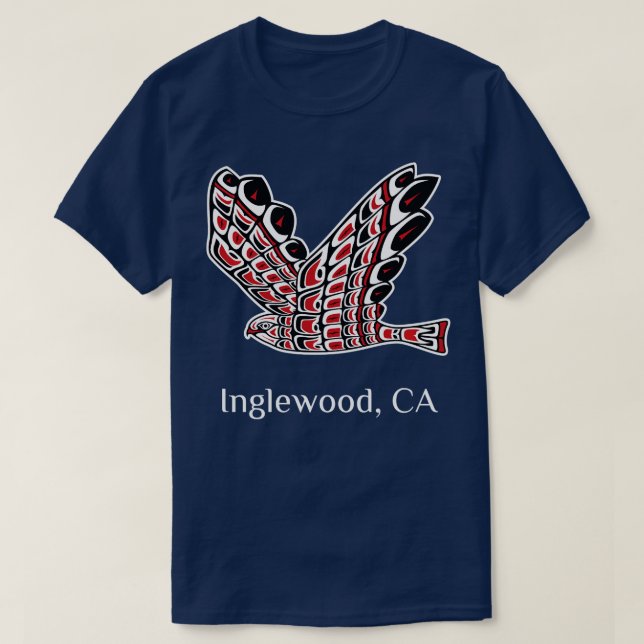 T-shirt Faucon rouge de l'Inglewood Oiseau amérindien de P (Design devant)