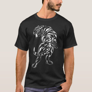 T-shirt Faune Animal Tigre Montagne blanche 5