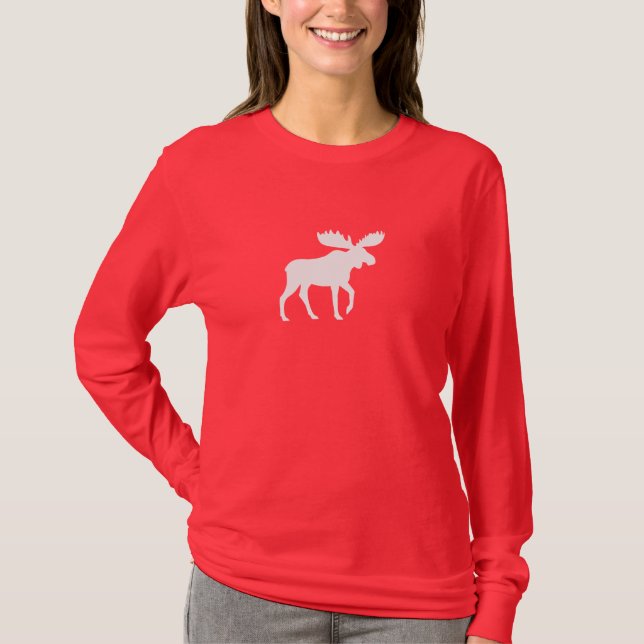 T-shirt Faune blanche d'animal sauvage de la silhouette | (Devant)