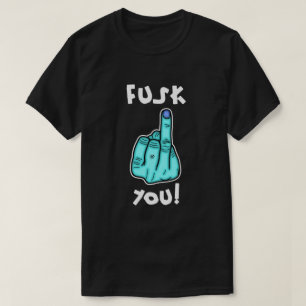 T-shirt Fausse f-bombe et fausse blague du majeur v3.1