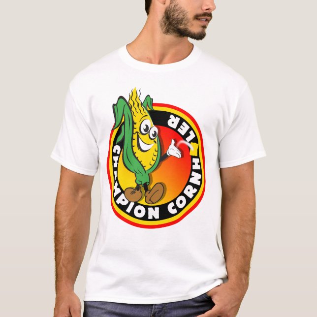 T-shirt Fauteuil poire Tosser (Cornholer) de champion (Devant)