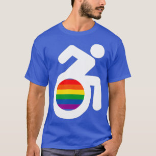 T-shirt Fauteuil Roulant Lgbt Handicapé Et Gay