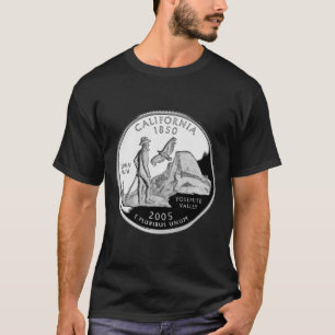 T-shirt Faux California State Quarter Yosemite Valley Muir