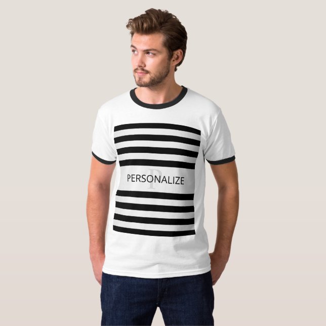 T-shirt Faux Contemporain Silver Ombre Grandes Tailles & N (Devant entier)