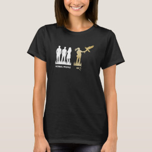 T-shirt Faux-femmes Ornithologie Anifère Falconer Normale