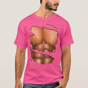 T-shirt Faux muscle sous les vêtements Pack de six déchiré
