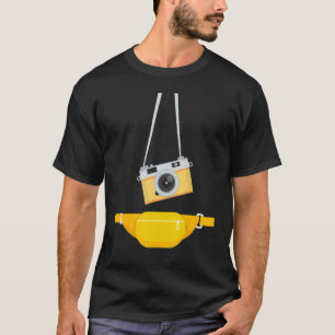 T-shirt Faux Photographe Touriste Bracelet Hanging Caméra 