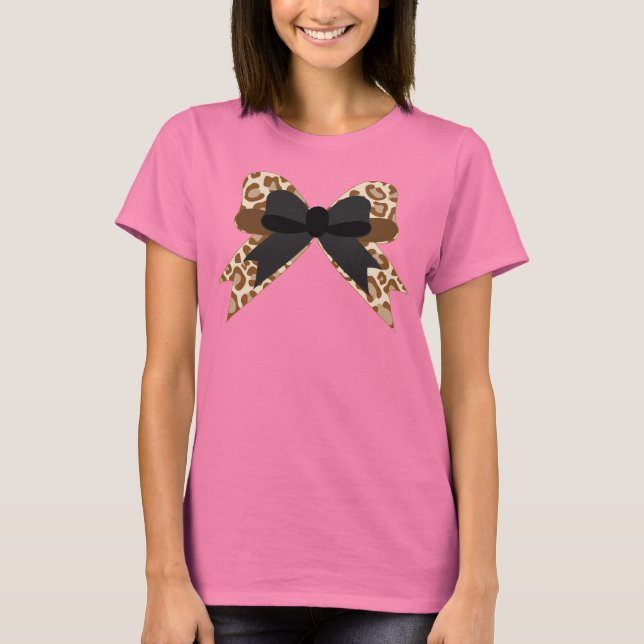 T-shirt Faux Poster de animal Bow (Devant)
