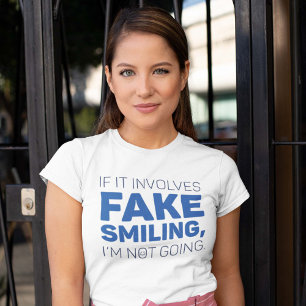 T-shirt Faux sourire