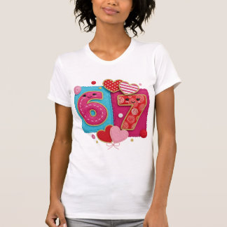 T-shirt Faux Yarn 6th Birthday PNG Cute Latch Hook