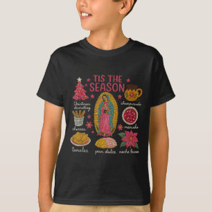 T-shirt Faux Yarn Crochet C'est La Saison Noël Mexicain