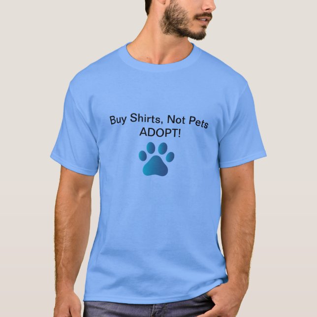 T-shirt Favorisez les adoptions animales (Devant)