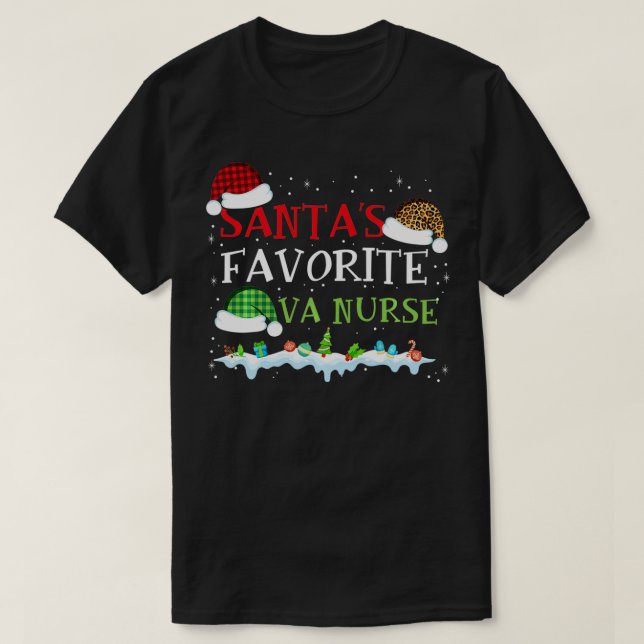 T-shirt Favorite de Santa  (Design devant)