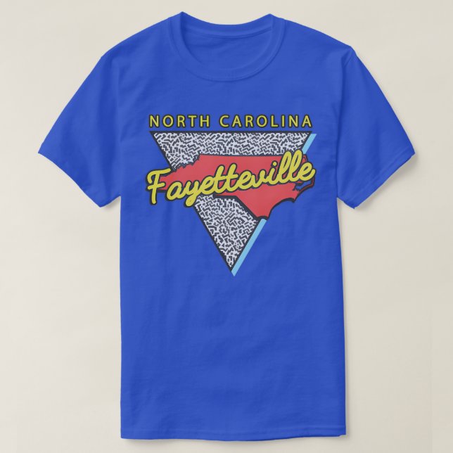 T-shirt Fayetteville North olina Triangle Nc City 8 (Design devant)