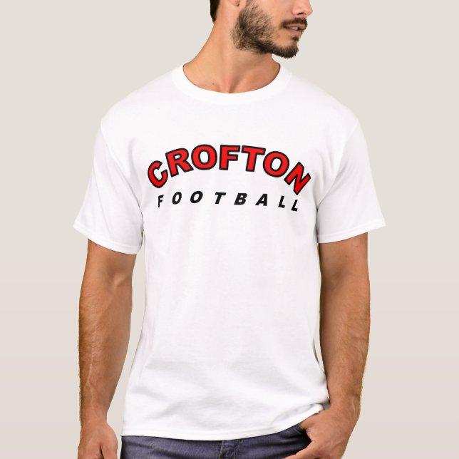 T-shirt fball cardinal de crofton - customisé (Devant)