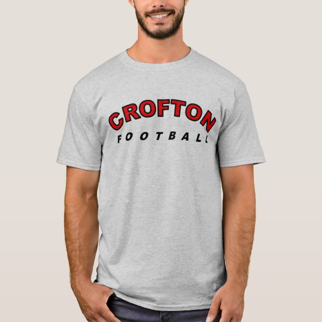 T-shirt fball cardinal de crofton - customisé (Devant)
