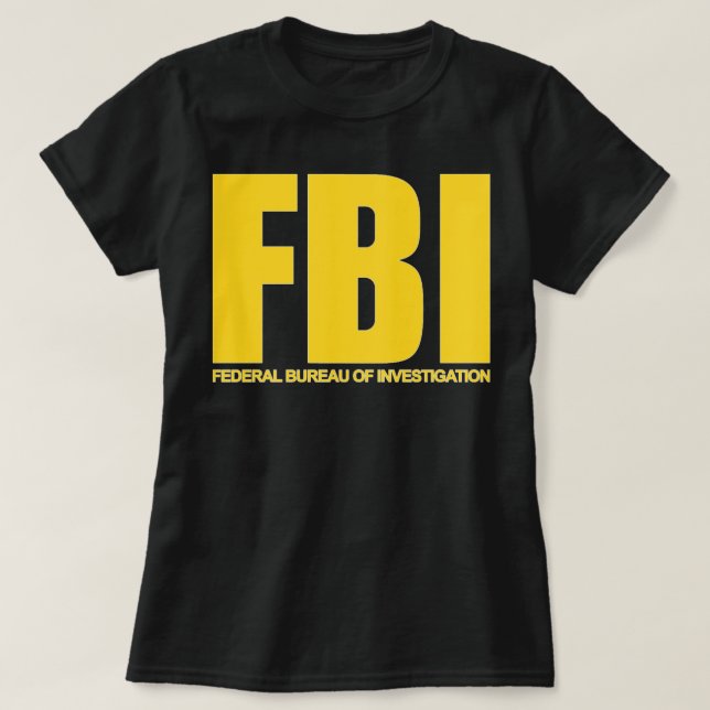 T-shirt FBI, Federal Bureau of Investigation Sueur classiq (Design devant)
