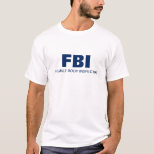 T-shirt FBI - Inspecteur de corps féminin