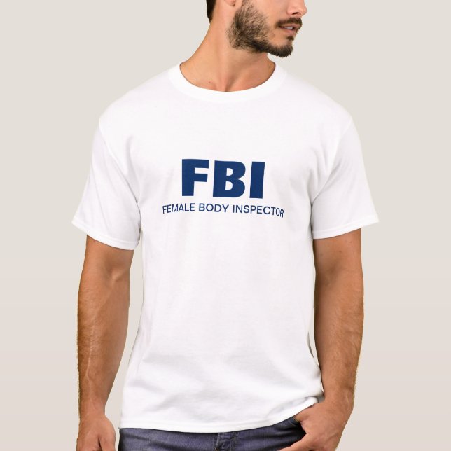 T-shirt FBI - Inspecteur de corps féminin (Devant)