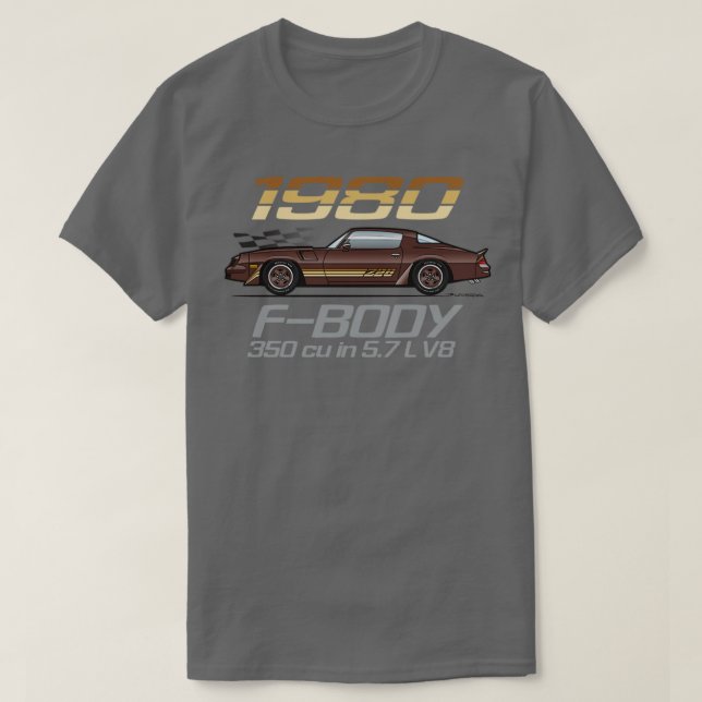 T-shirt FBody Brown 1980 (Design devant)
