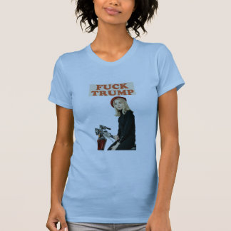 T-shirt Fck trump bébé bleu