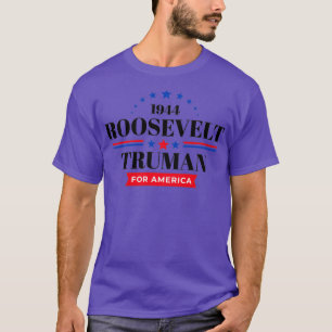T-shirt FDR 1944 Franklin Roosevelt Harry Truman Campaign 