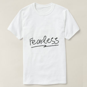 T-shirt Fearless – Typographie d'autonomisation audacieuse