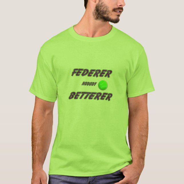 T-shirt Federer - avec la boule (Devant)