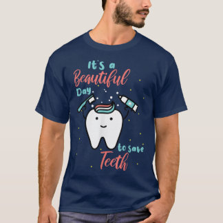 T-shirt Fée De Dents Mignonnes C'Est Un Beau Jour Pour Sau