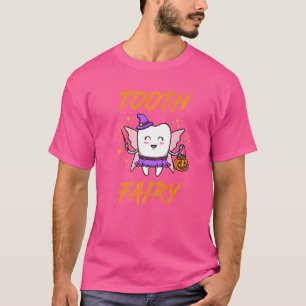 T-shirt Fée de dents portant le costume d'Halloween mignon