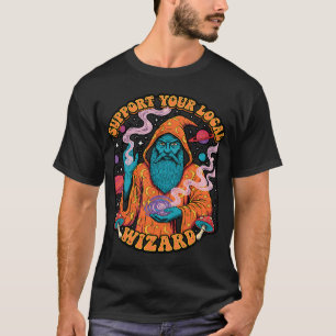 T-shirt Fée de fantaisie assise avec un dragon rouge