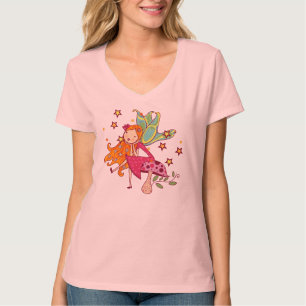 T-shirt Fée de jardin sur le champignon