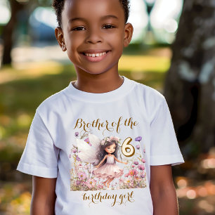T-shirt Fée de la Lavande frère fleur sauvage de la fille 
