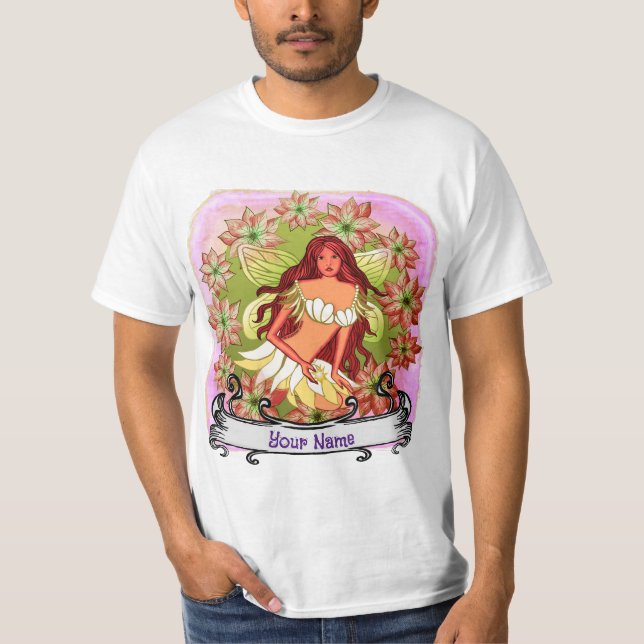 T-shirt fée de Noël personnalisé (Devant)