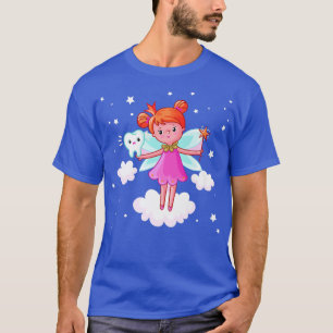 T-shirt Fée Dent Avec Baguette Magique Imaginaire Être Fic