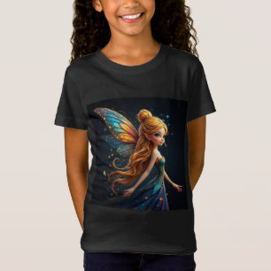 T-Shirt Fée Envoûtante aux Ailes Colorées