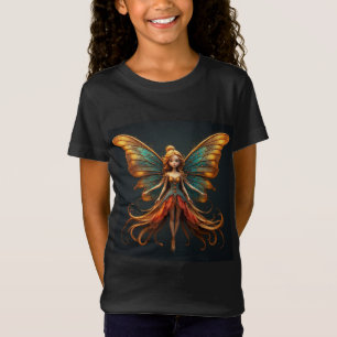 T-Shirt Fée Envoûtante aux Ailes Colorées