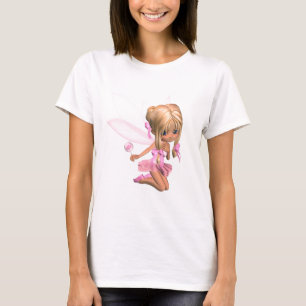 T-shirt Fée mignonne de ballerine de Toon dans le rose -