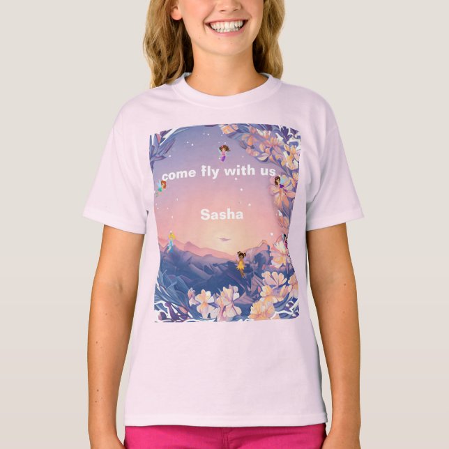 T-shirt fée pour enfants (Devant)