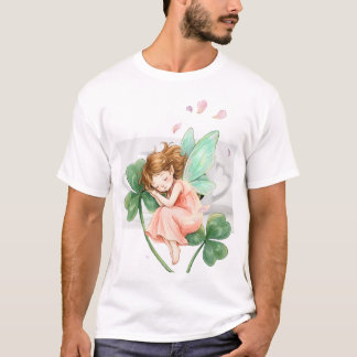 T-shirt Fée rêveuse avec danse magique du trèfle