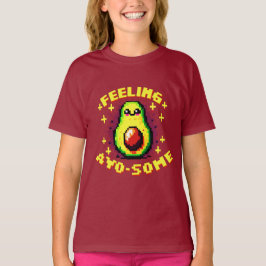 T-shirt Feed Avo-some - Drôle Pixel Art Avocado Design