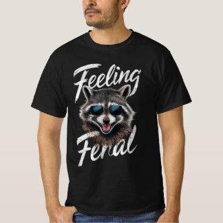 T-shirt Feel Feral Racoon