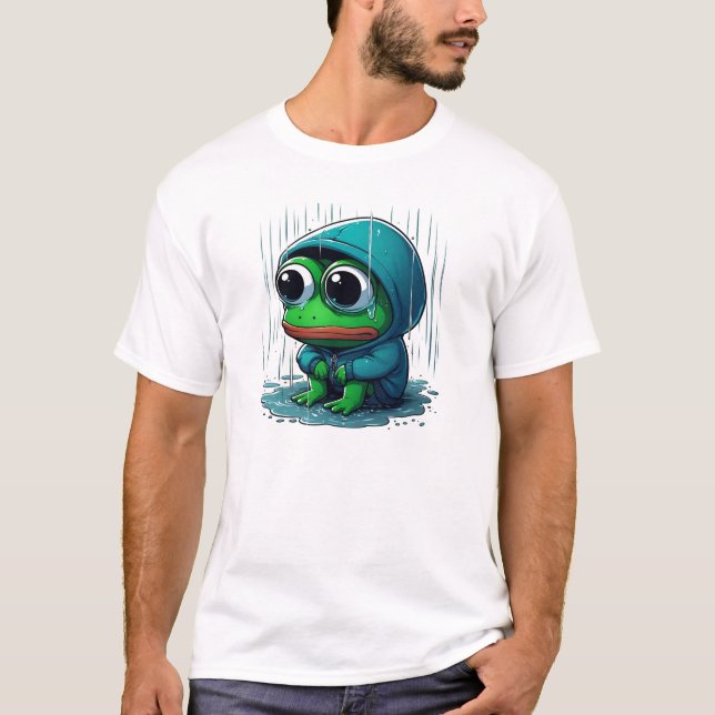 T-shirt Feelz Frog - Triste Art Mème Esthétique (Devant)