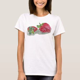 T-shirt féerique d'aquarelle de fraise
