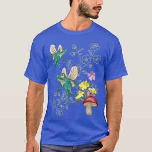 T-shirt Fées de grenouilles Fleurs Champignons Countrycore